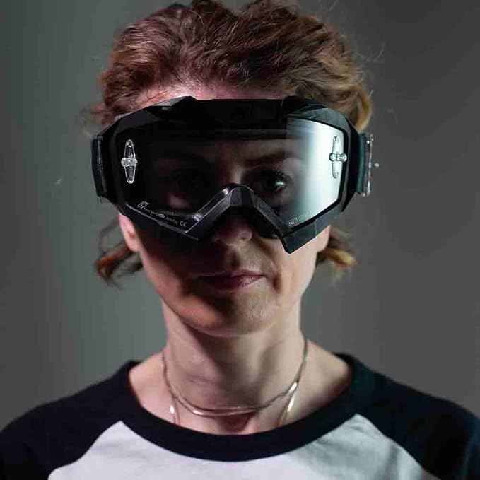 Ariete Adrenaline Primis MX Goggles Black/White, Clear Lens
