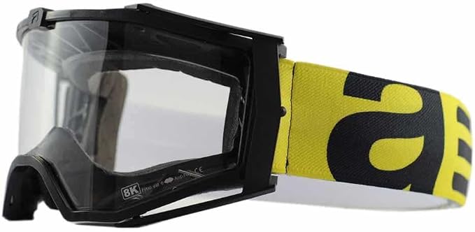 Ariete 8K ARI 9-2 MX Goggles Black/Yellow, Clear Lens