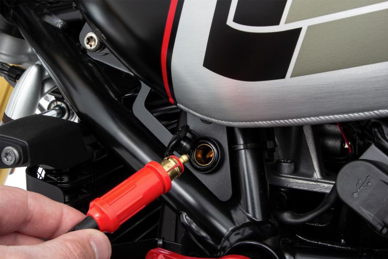 Wunderlich On-Board Socket Black, side view