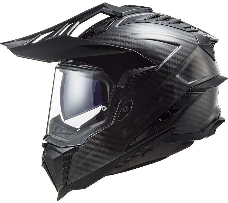 LS2 MX701 EXPLORER SOLID GLOSSY CARBON