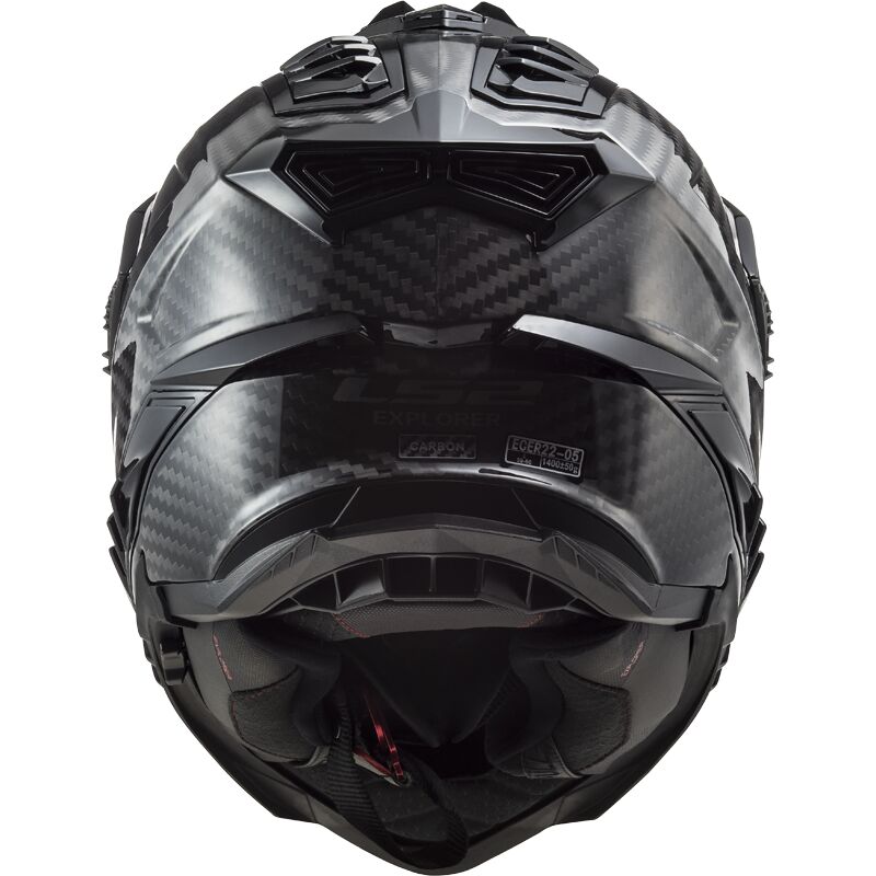 LS2 MX701 EXPLORER SOLID GLOSSY CARBON