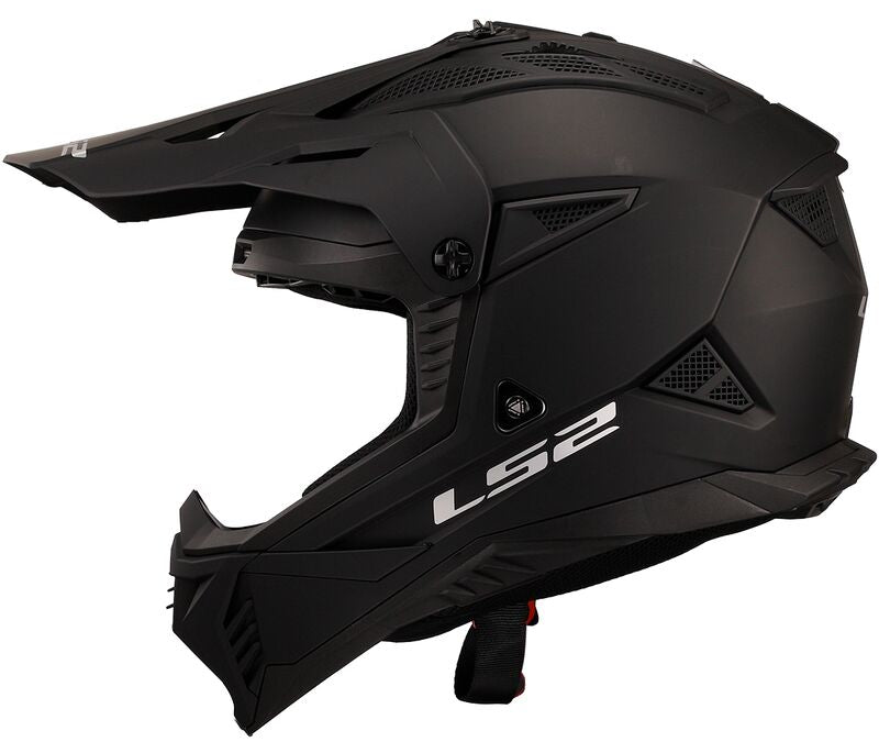 LS2 MX708 FAST II 2 SOLID MATTE BLACK