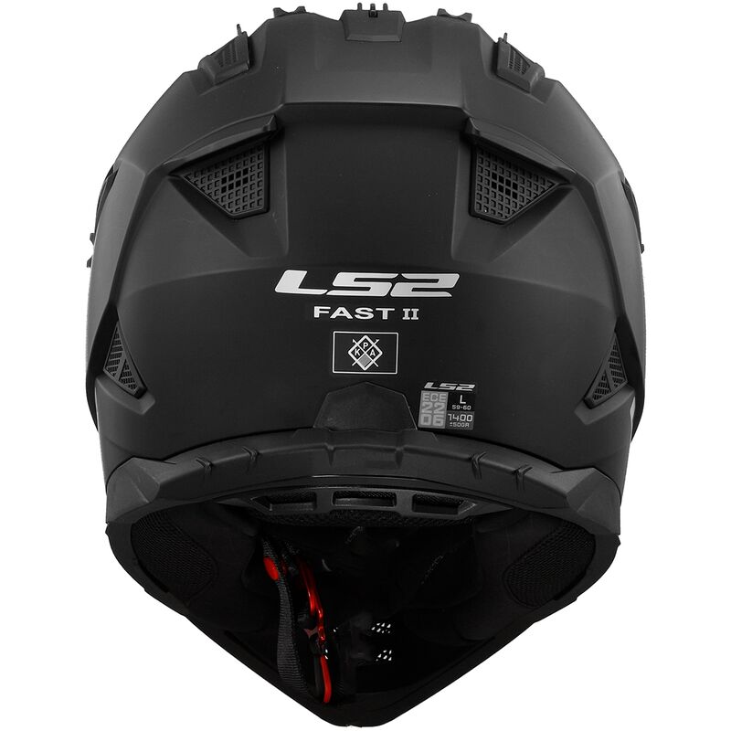 LS2 MX708 FAST II 2 SOLID MATTE BLACK