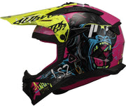 LS2 MX708 FAST II 2 GORILLA GLOSSY PURPLE H-V YELLOW