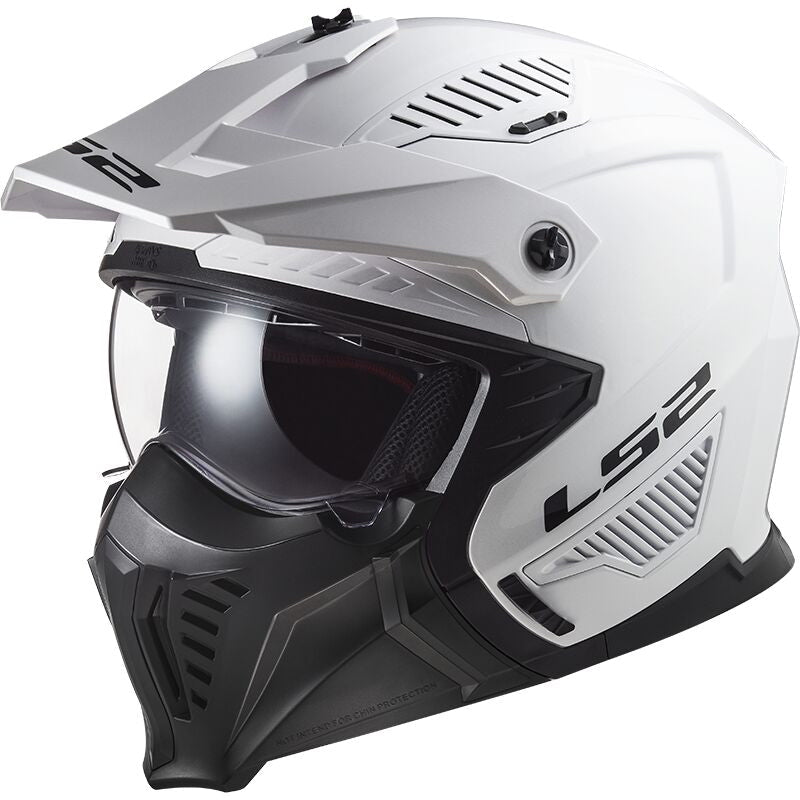 LS2 OF606 DRIFTER SOLID GLOSSY WHITE