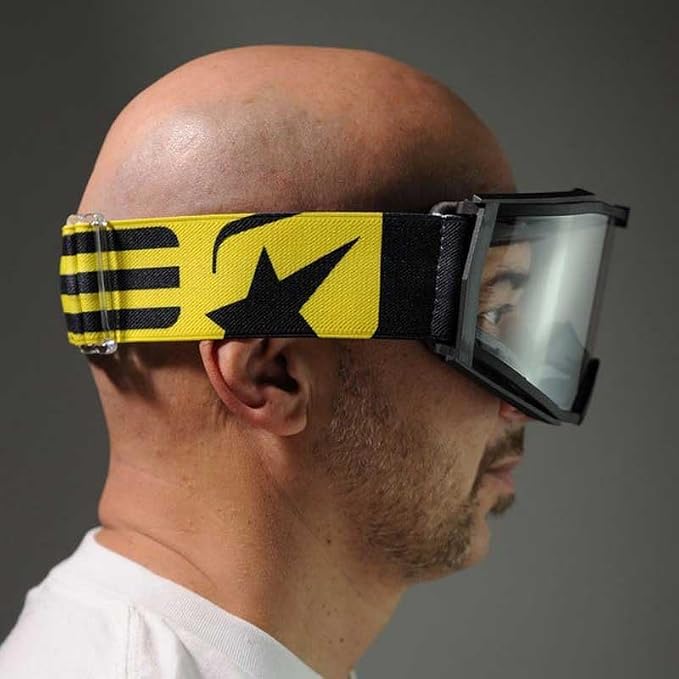 Ariete 8K ARI 9-2 MX Goggles Black/Yellow, Clear Lens