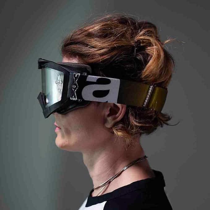 Ariete Adrenaline Primis MX Goggles Black/White, Clear Lens
