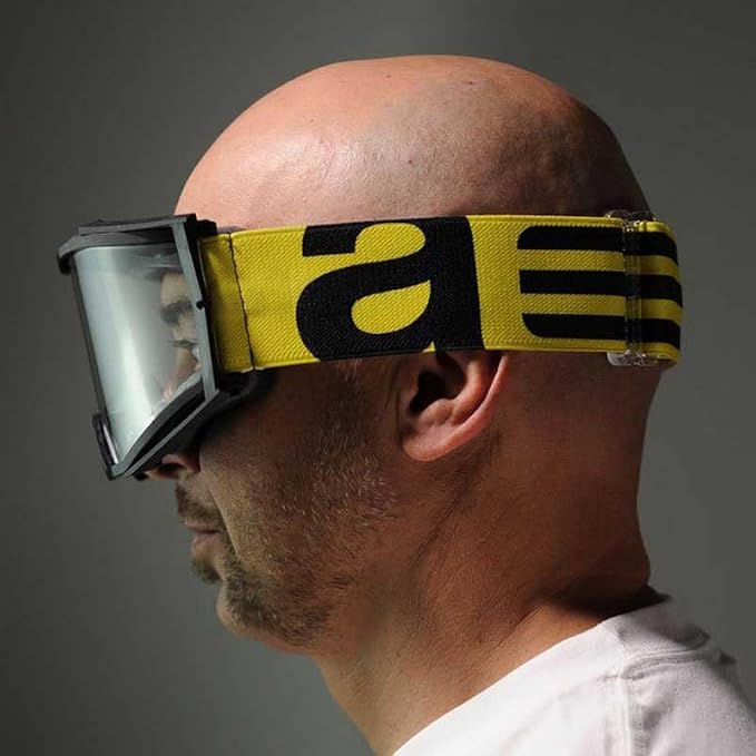 Ariete 8K ARI 9-2 MX Goggles Black/Yellow, Clear Lens