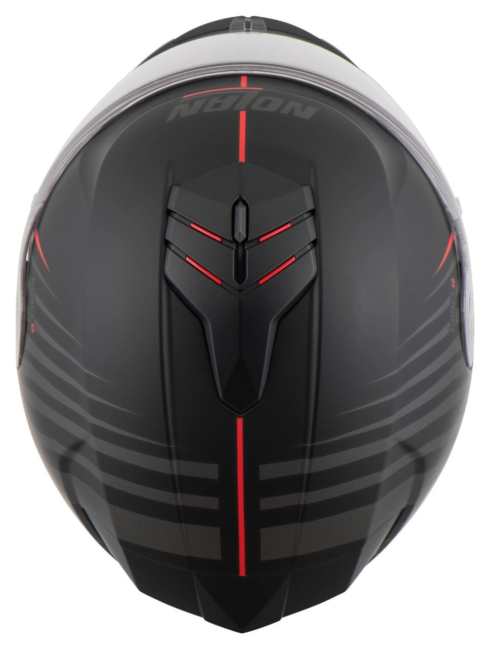 NOLAN N80-8 KOSMOS FLAT BLACK ANTRC-RED
