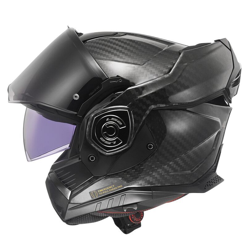 LS2 FF901 ADVANT X SOLID GLOSSY CARBON