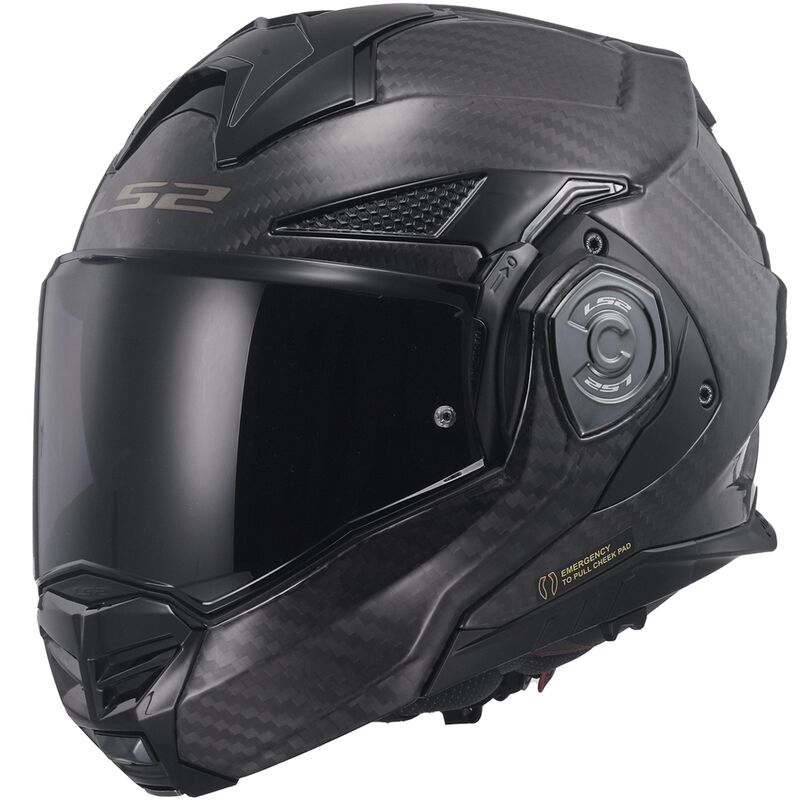 LS2 FF901 ADVANT X SOLID GLOSSY CARBON