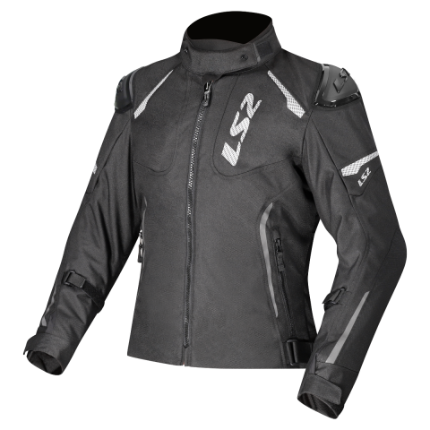 LS2 Zoom Lady Waterproof Sport Jacket Black, motorcycle jacket for naked bike riders in Lebanon