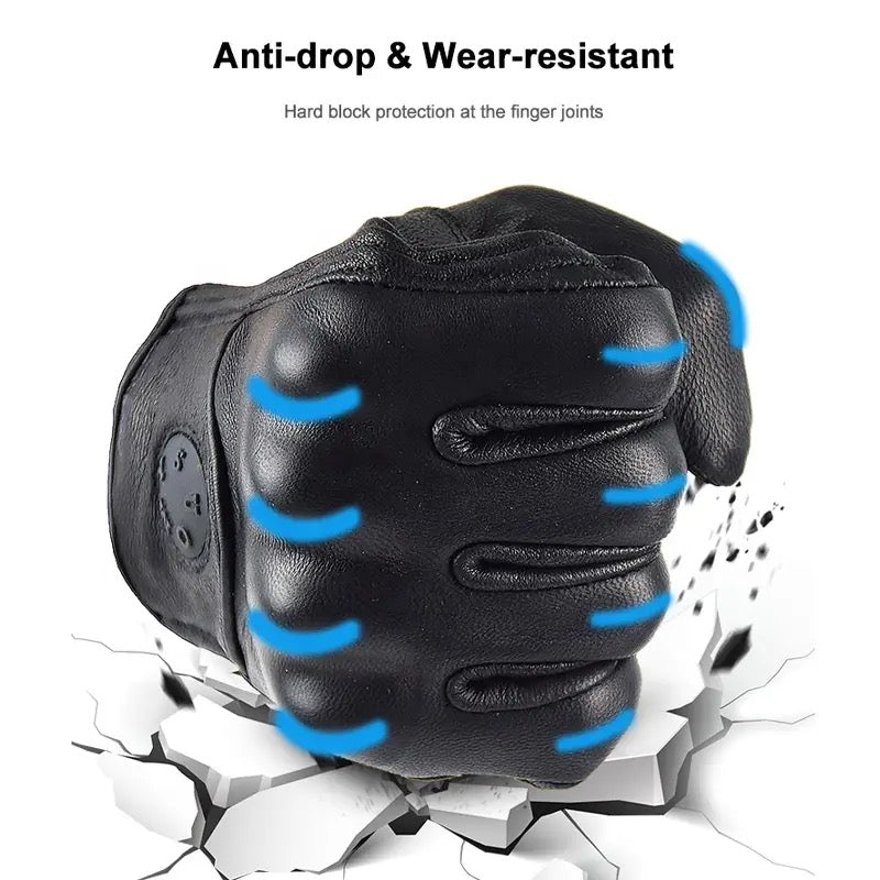 SUOMY “NERO” LEATHER GLOVES