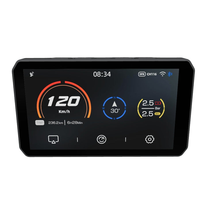 Chigee AIO-5 Play Universal Riding Display, smart riding display for adventure, touring and naked riders in Lebanon