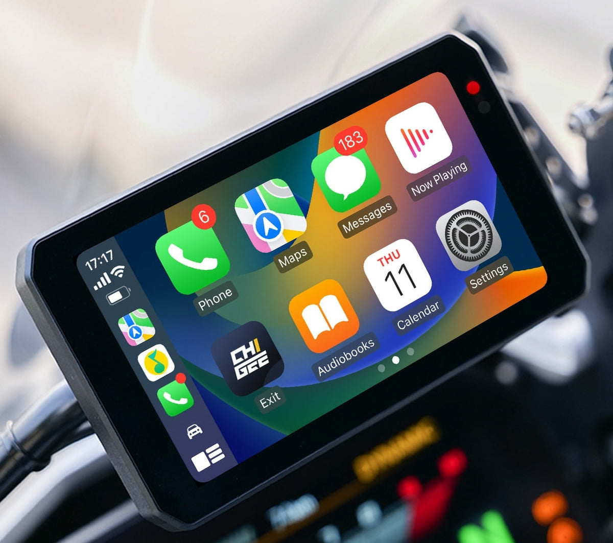 Chigee AIO-5 Lite Smart Riding Display, side view