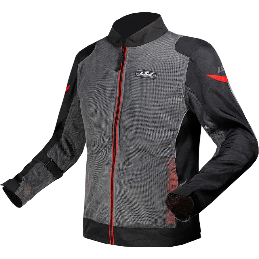 LS2 SUMMER AIRY EVO MAN JACKET BLACK GREY RED