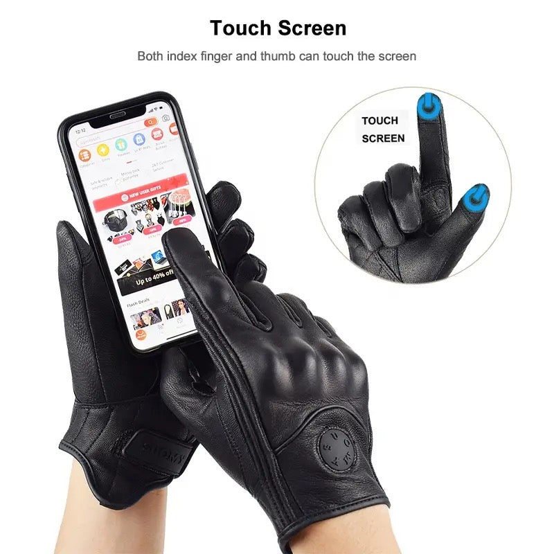 SUOMY “NERO” LEATHER GLOVES