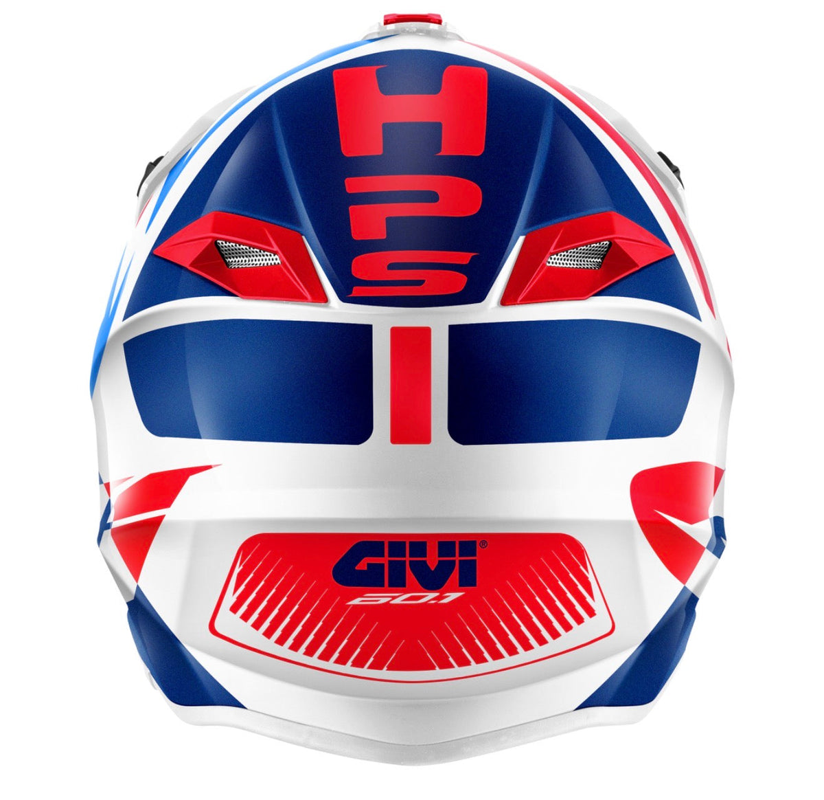 GIVI 60.1 Fresh Red/Blue/Glossy White Helmet, inside view
