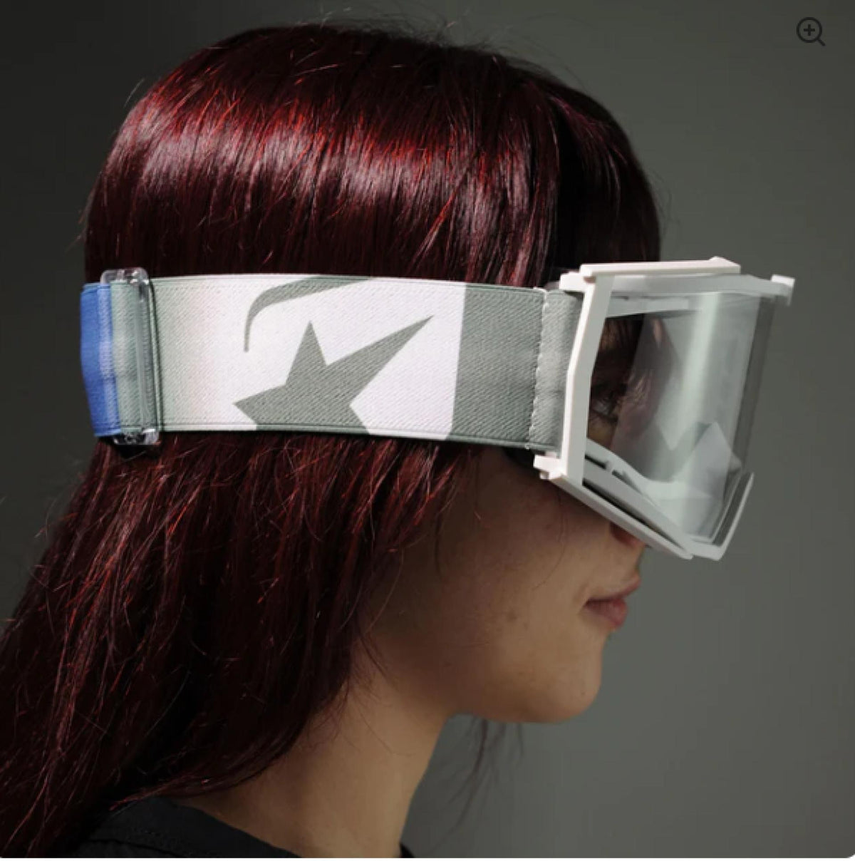 Ariete 8K ARI 8-7 MX Goggles White/Grey, Clear Lens