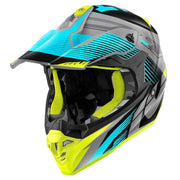 GIVI 60.1 Fresh Sky/Black/Gloss Titanium, motocross helmet for motocross and dirt bike riders in Lebanon