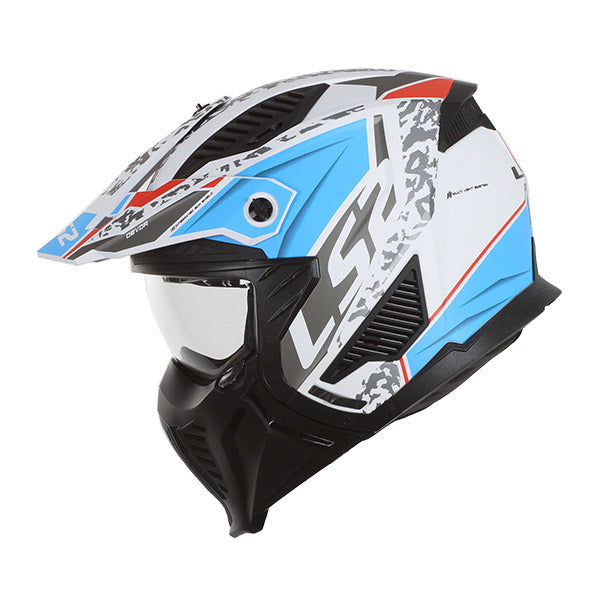 LS2 OF606 DRIFTER DEVOR MATTE WHITE BLUE