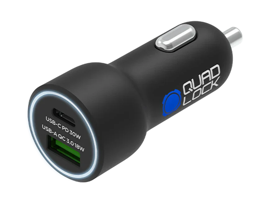 Quadlock - Dual USB 12V Car Charger