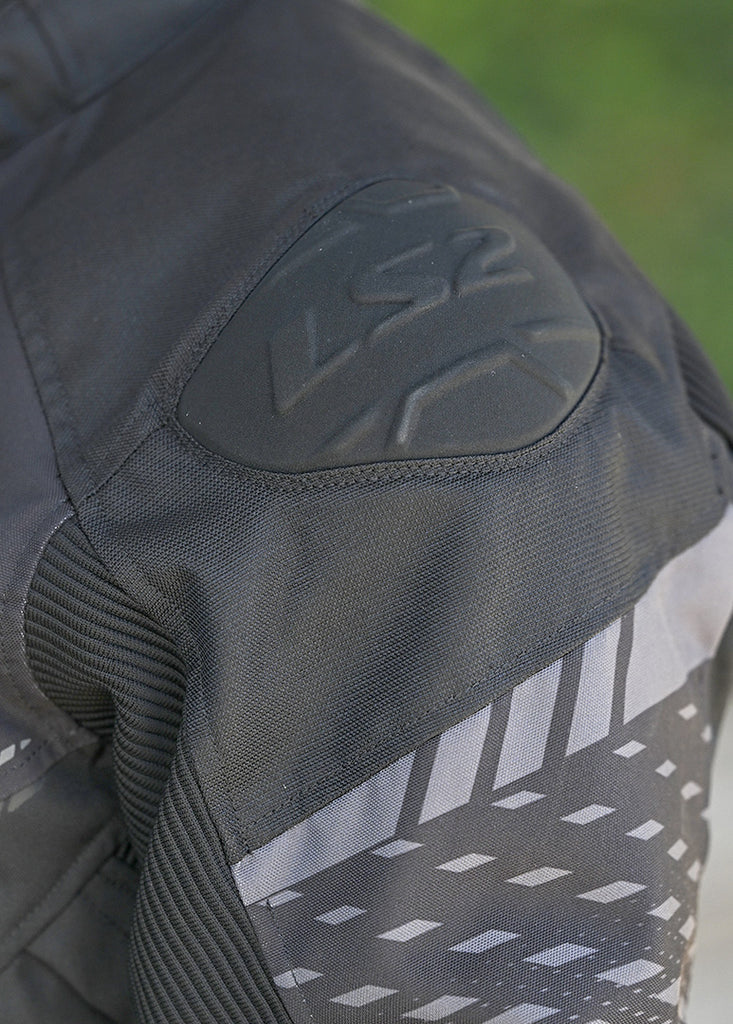 LS2 Apex Lady Waterproof Sport Jacket Black/Dark Grey, side view