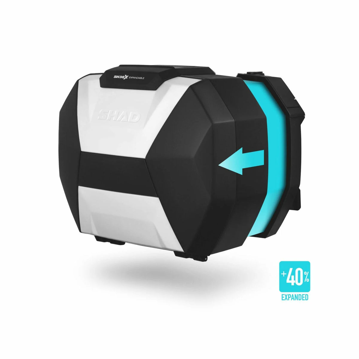 SHAD SH38X Expandable Aluminium 38L Side Case Set (Left + Right)