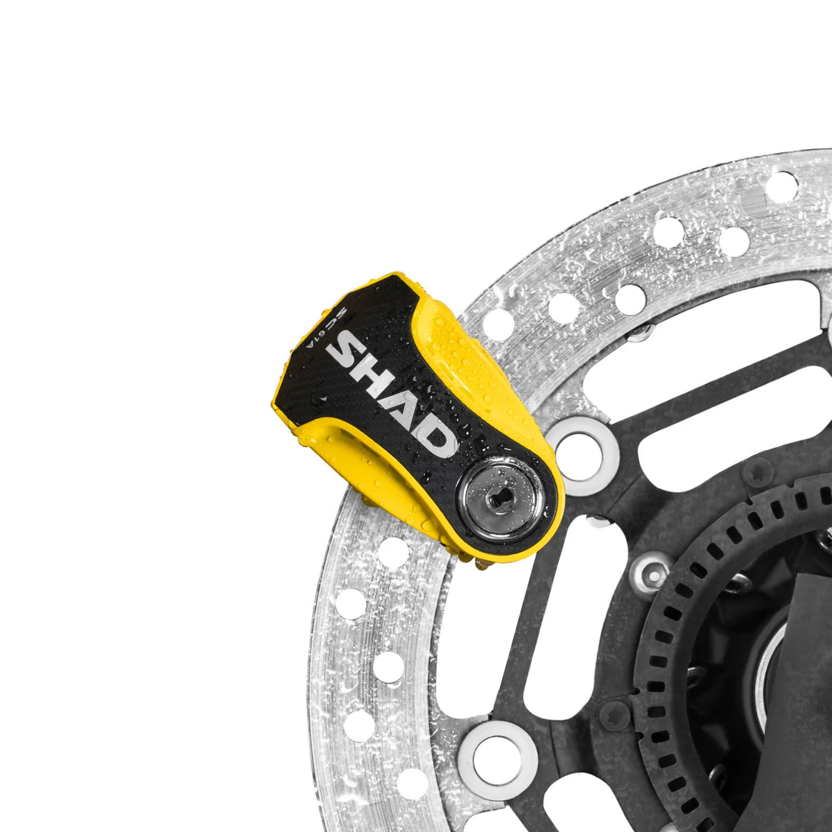 SHAD SC61A Alarm Disc Lock – Yellow, 6mm Pin