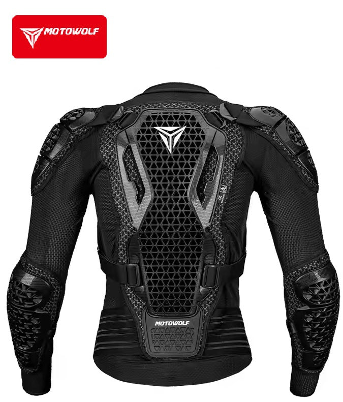 Motowolf PG1 Armor Jacket chest and shoulder armour