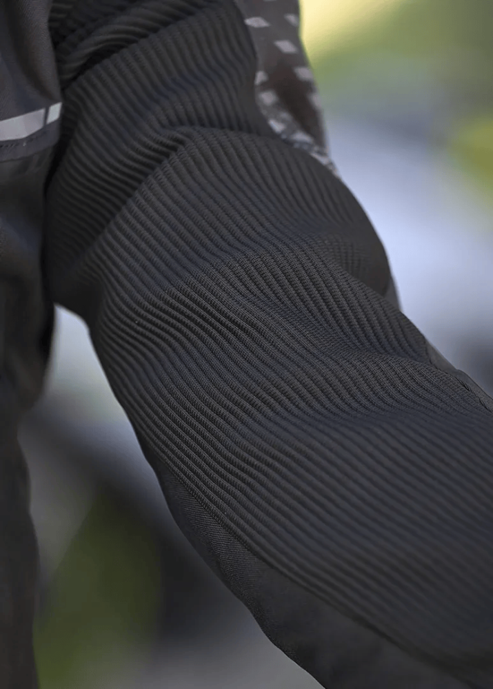 LS2 Apex Men's Waterproof Sport Jacket Black/Dark Grey, detail