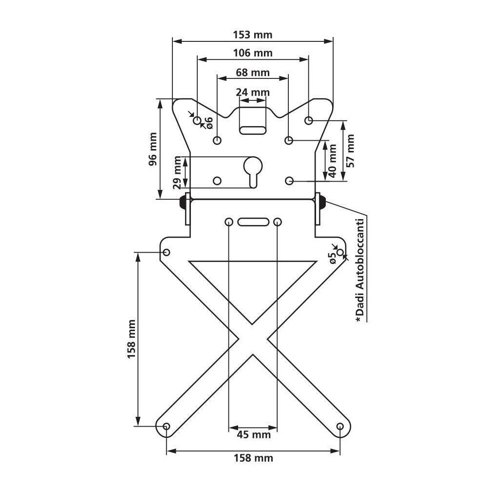 LAMPA X-PLATE ,LICENSE HOLDER