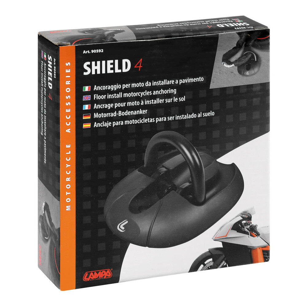 Shield 4, floor install motorcycles anchoring