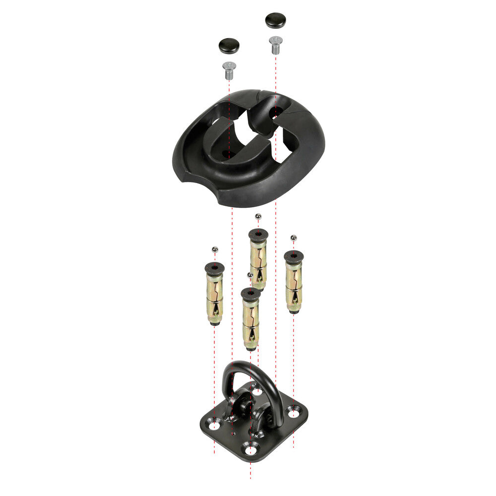 Shield 4, floor install motorcycles anchoring