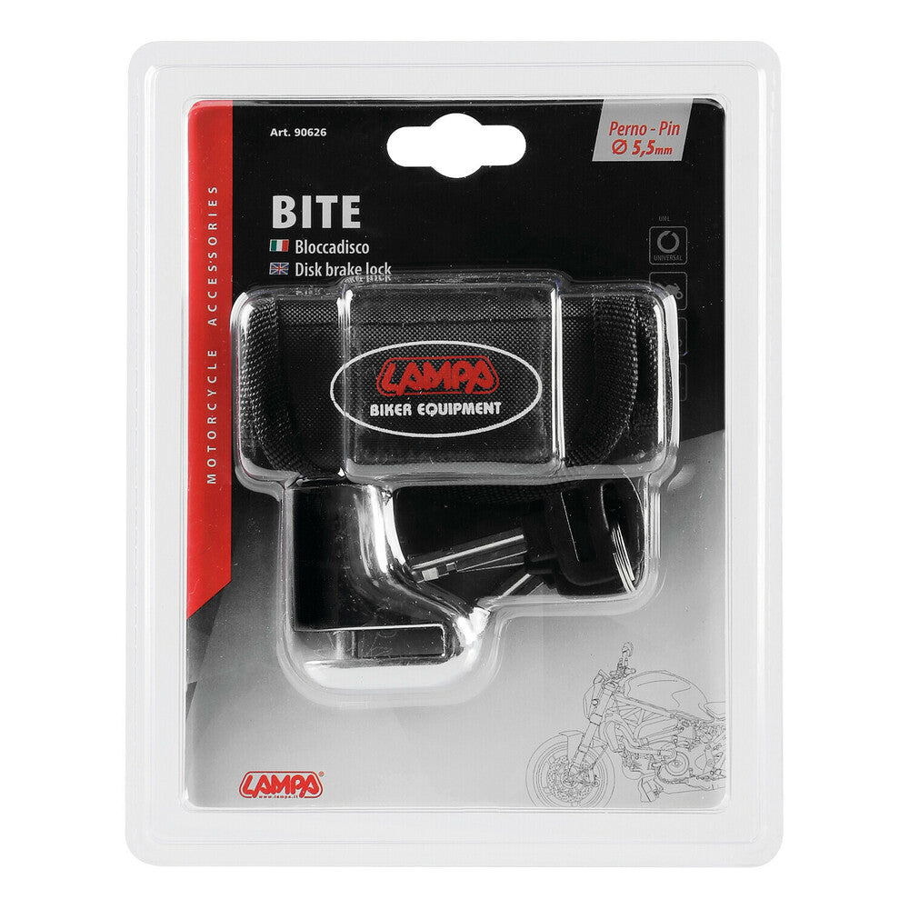 LAMPA Bite, disk brake lock - Pin Ø 5,5 mm