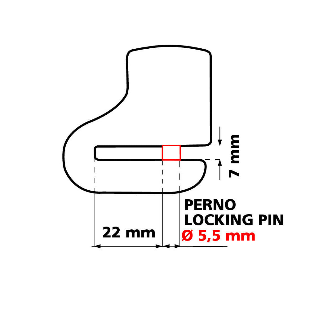 LAMPA Bite, disk brake lock - Pin Ø 5,5 mm