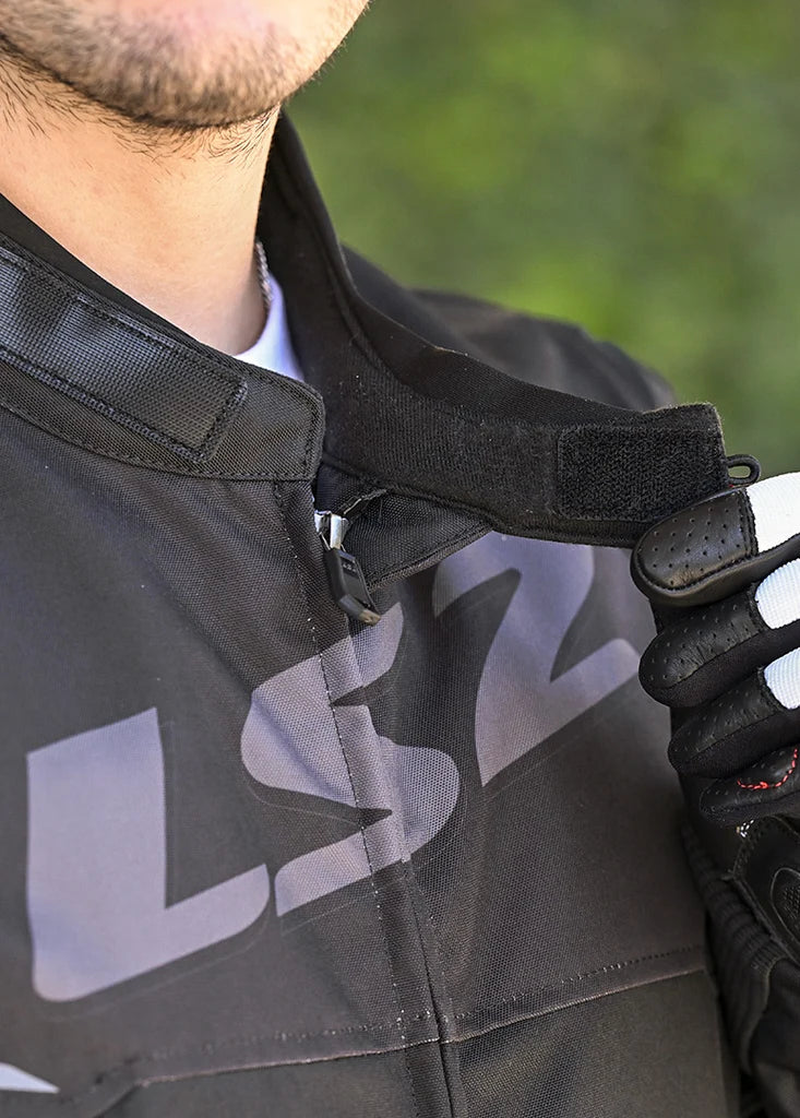 LS2 Apex Lady Waterproof Sport Jacket Black/Dark Grey, detail