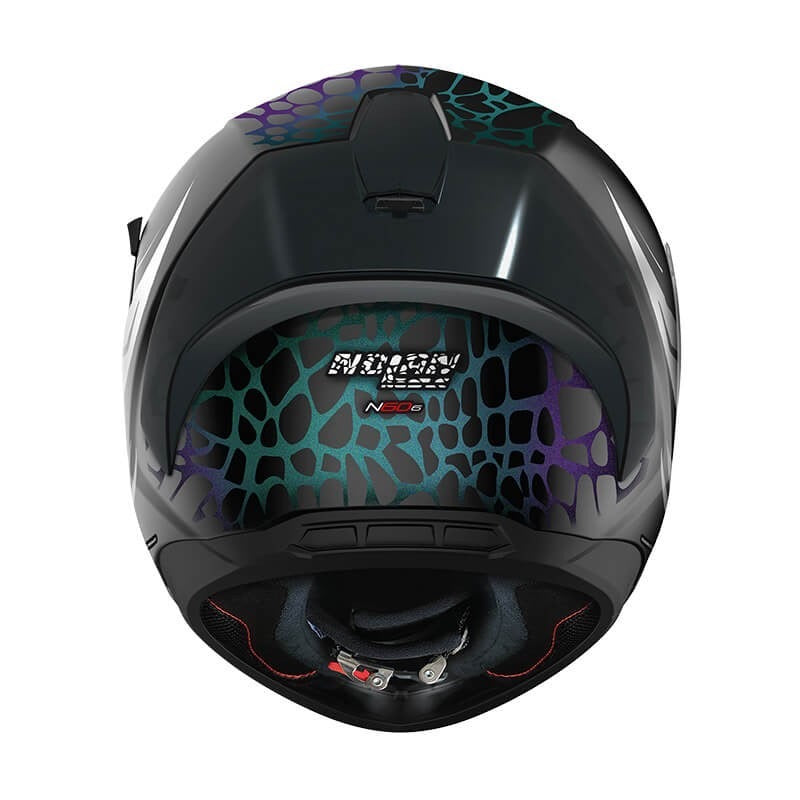 NOLAN N60-6 SPORT RAVENOUS FLAT BLACK WHITE
