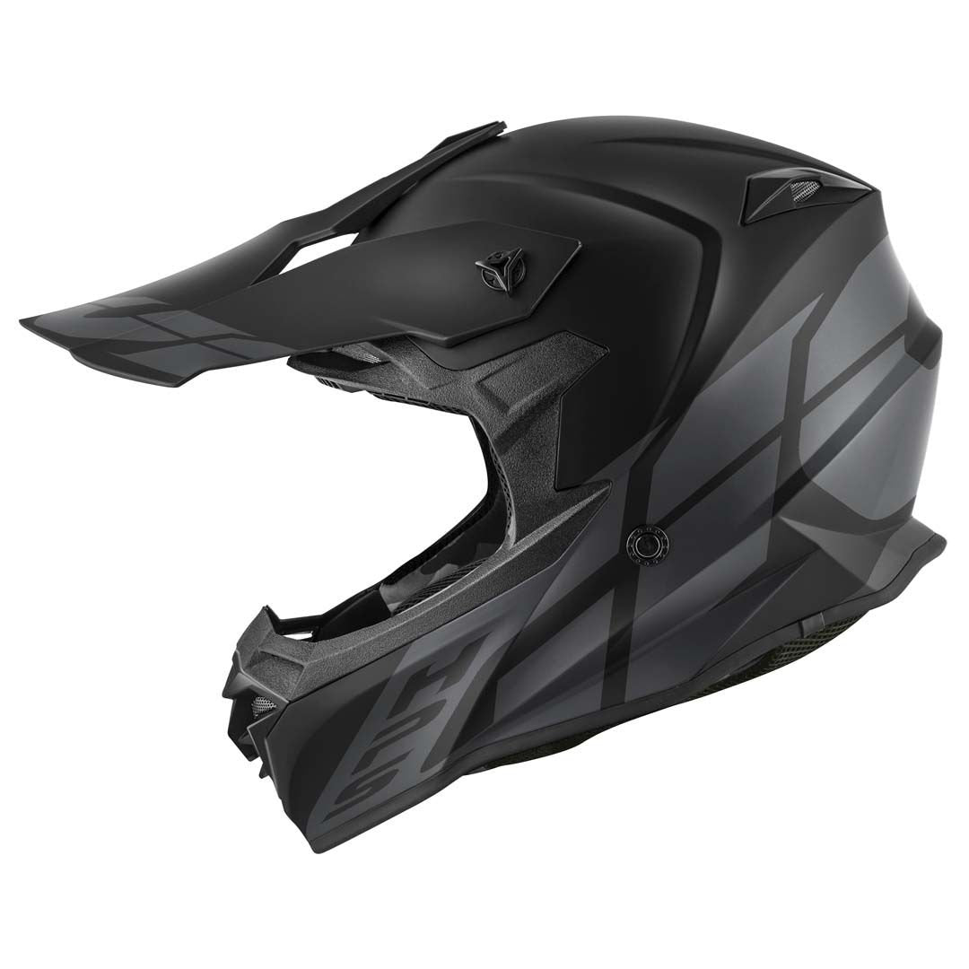 GIVI 60.1 Invert Black/Dark Grey Matte Helmet, side view