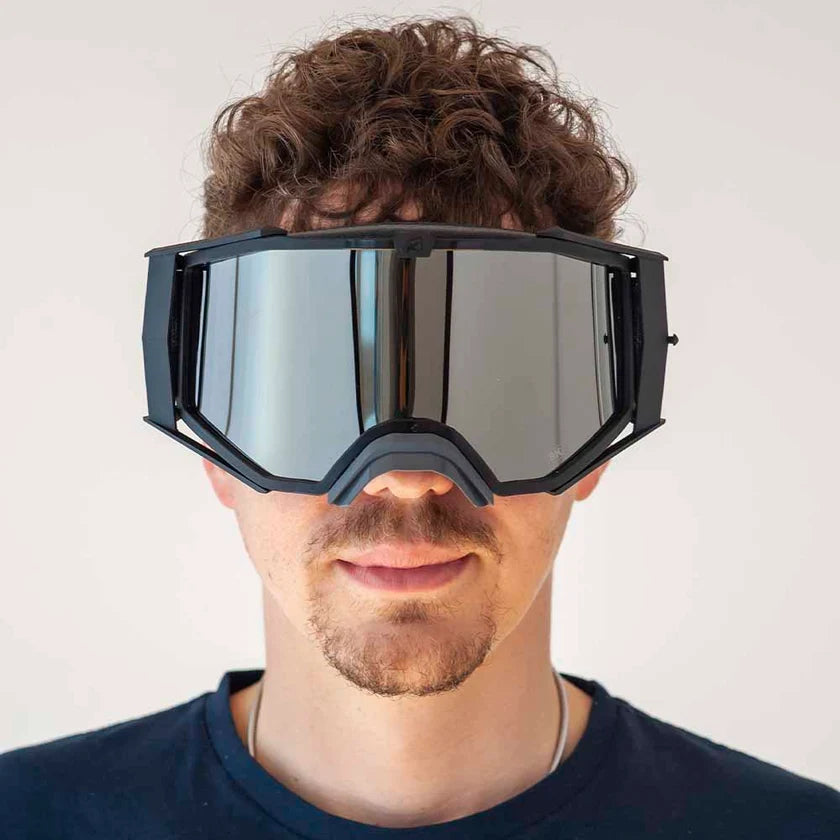 Ariete 8K Top MX Goggles Black/Grey, Mirrored Lens