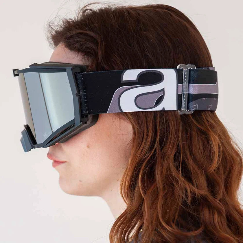 Ariete 8K Top MX Goggles Black/Grey, Mirrored Lens