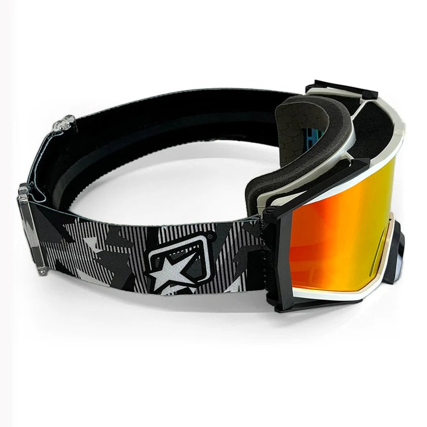Ariete 8K Top Sterrato ENDURinsta Goggles White/Black, Red Mirrored Lens