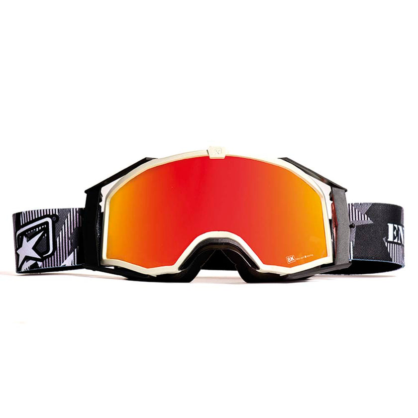 Ariete 8K Top Sterrato ENDURinsta Goggles White/Black, Red Mirrored Lens