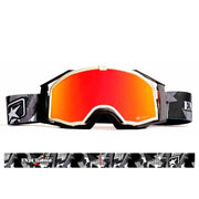 Ariete 8K Top Sterrato ENDURinsta Goggles White/Black, Red Mirrored Lens