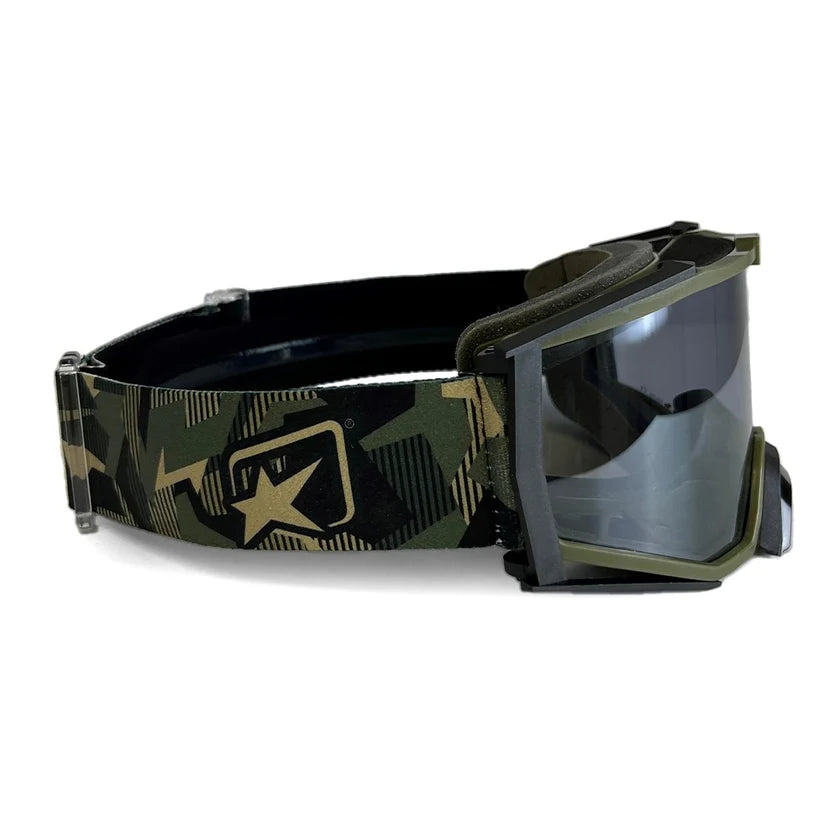 Ariete 8K Top Sterrato ENDURinsta Goggles Olive/Camo, Silver Mirrored Lens