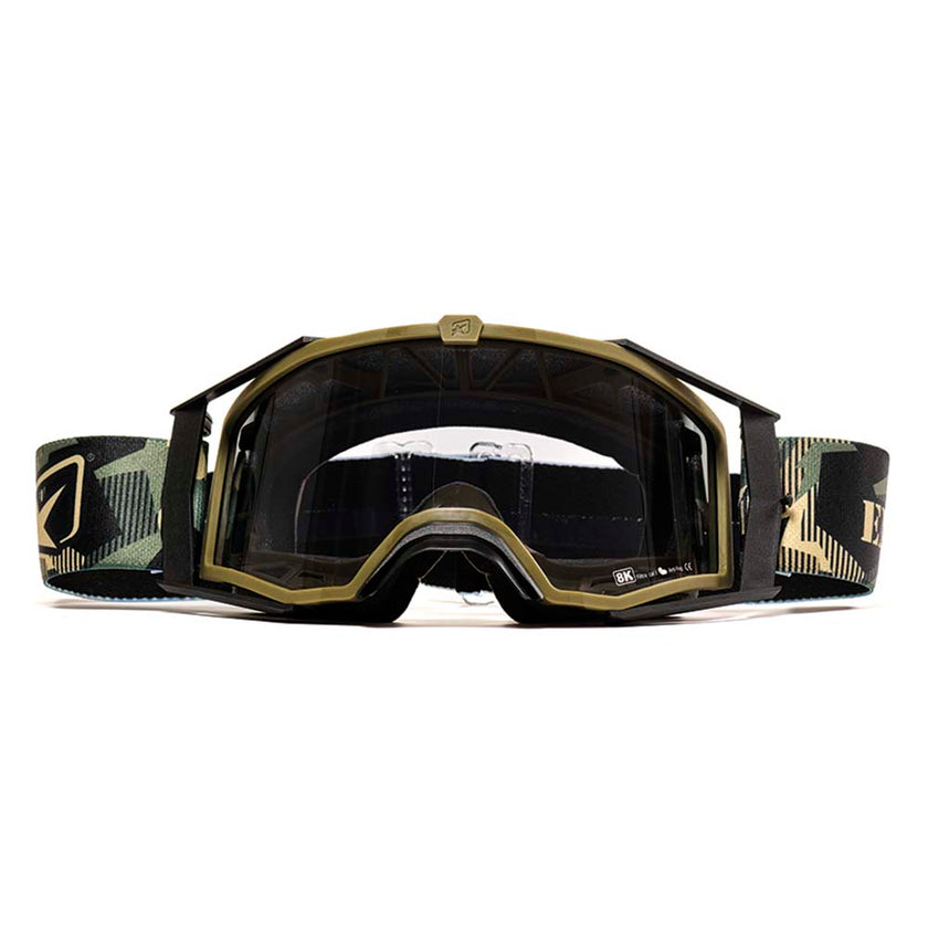 Ariete 8K Top Sterrato ENDURinsta Goggles Olive/Camo, Silver Mirrored Lens