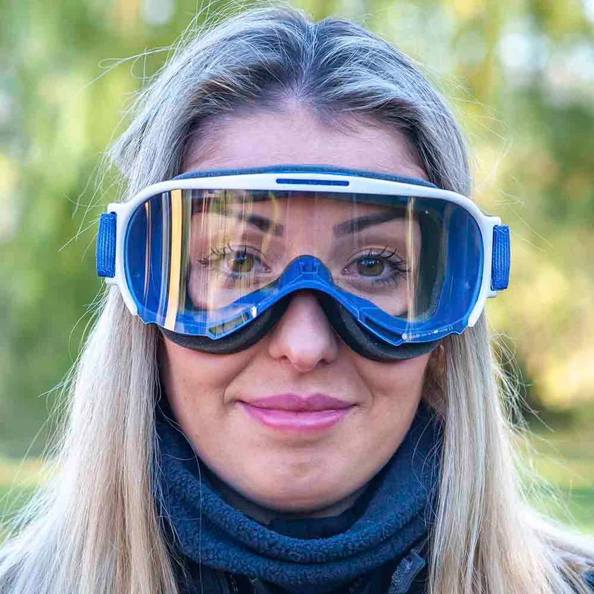 Ariete Wabi Retro Goggles Blue/White, Clear Lens