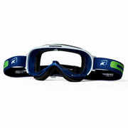 Ariete Wabi Retro Goggles Blue/White, Clear Lens