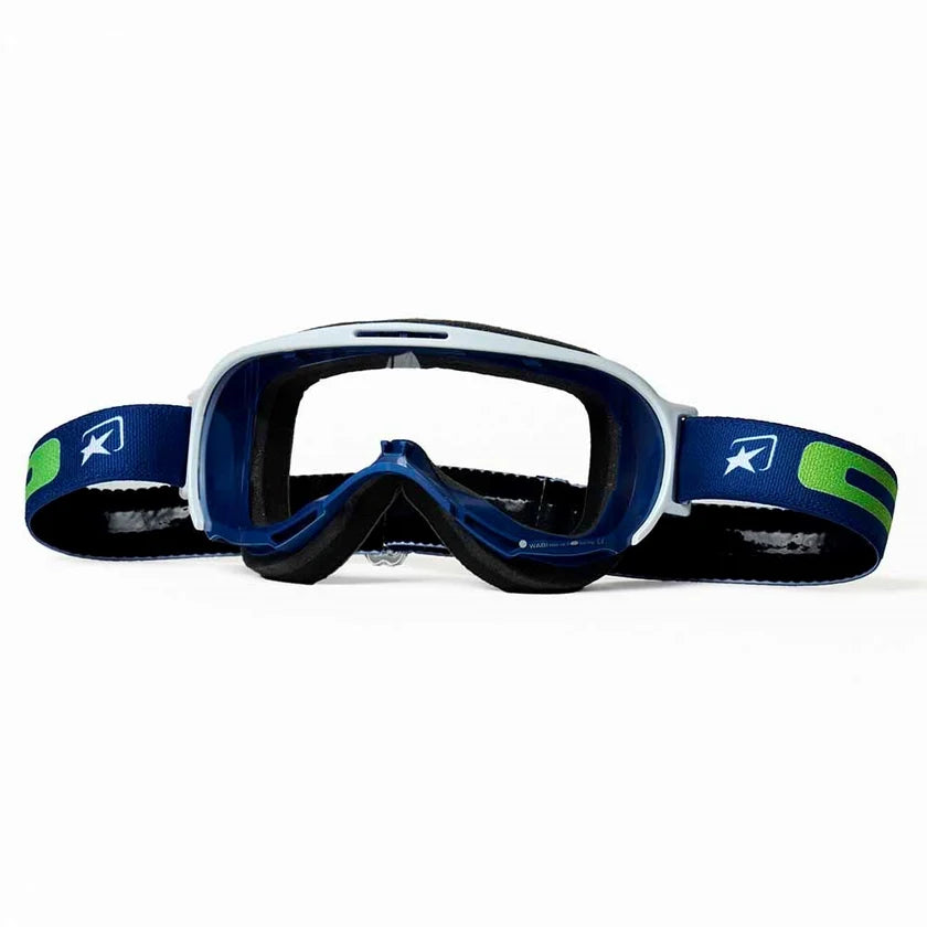 Ariete Wabi Retro Goggles Blue/White, Clear Lens
