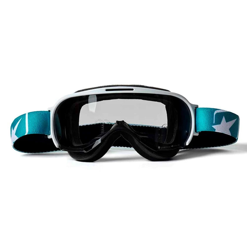 Ariete Wabi Retro Goggles White/Turquoise, Clear Lens